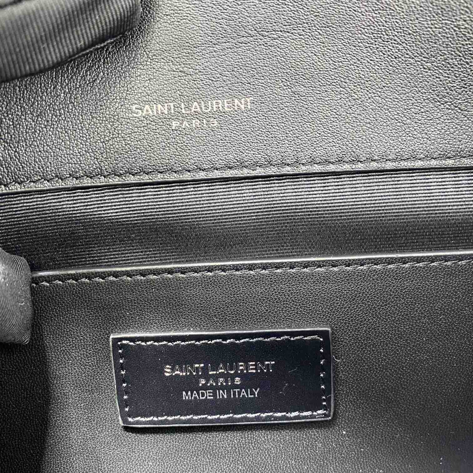Saint Laurent Women's Niki Small Striped Canvas Shoulder Bag (22cm) - PerfectKickZ