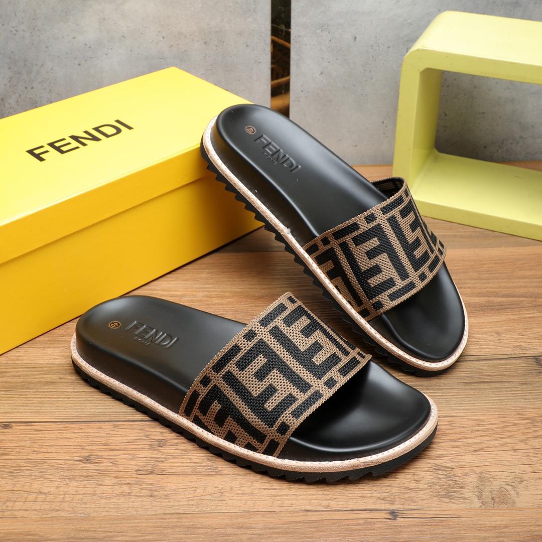 Fendi FF Logo Slides - PerfectKickZ