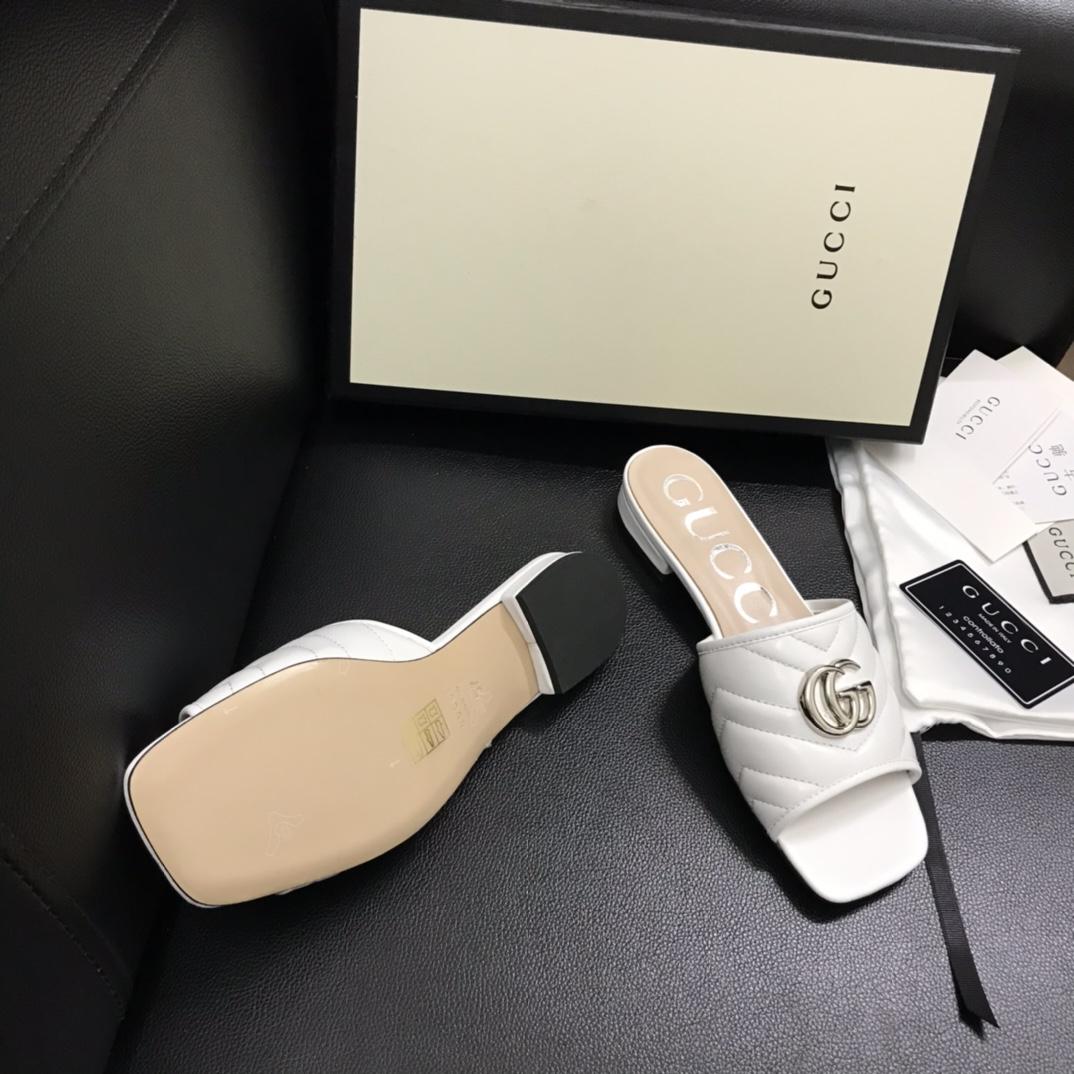 Gucci Women's Slide With Double G - PerfectKickZ
