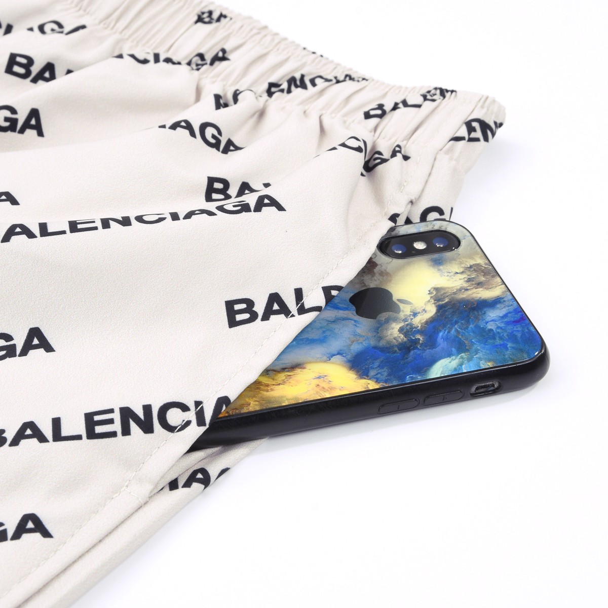 Balenciaga Logo Print Pyjama Trousers - PerfectKickZ