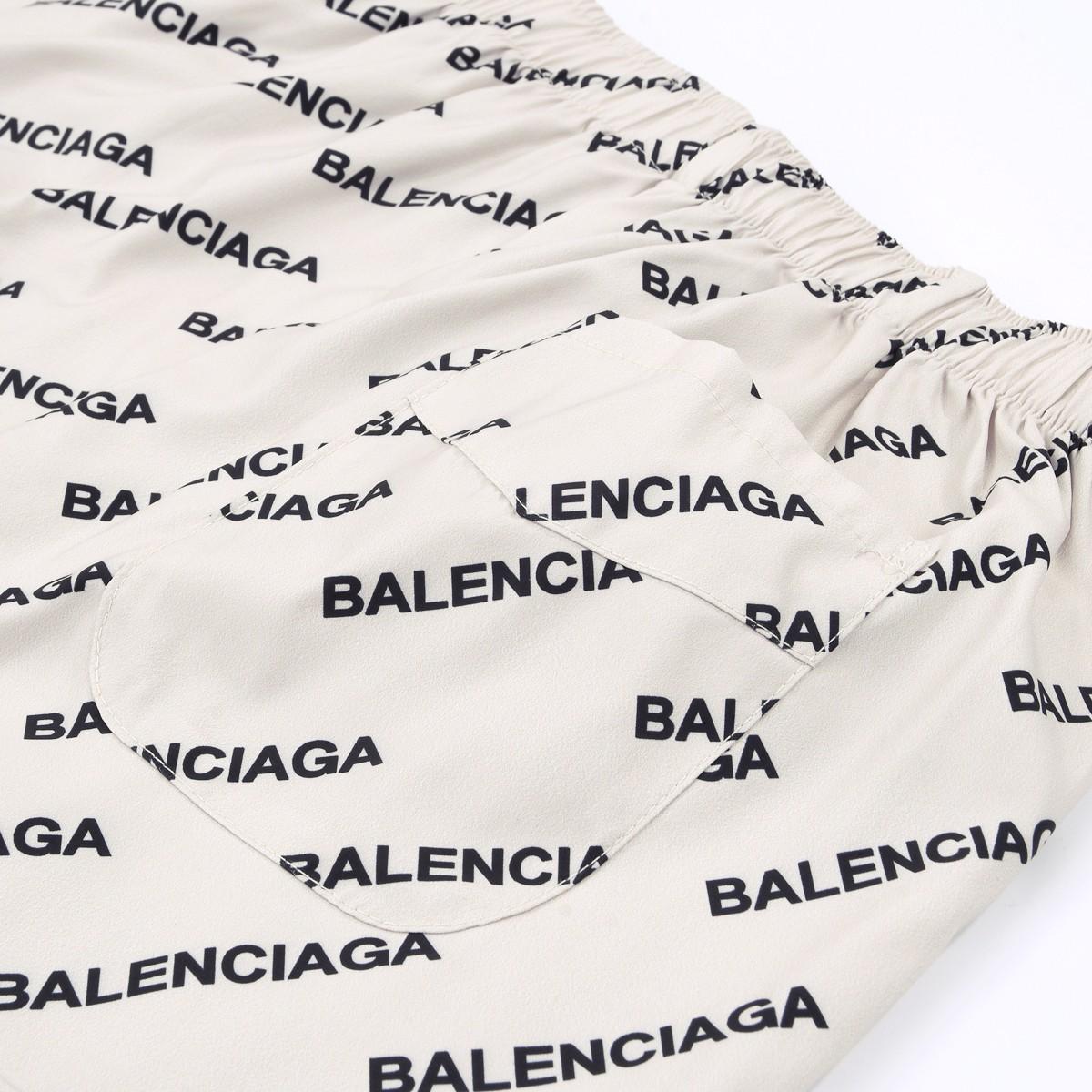 Balenciaga Logo Print Pyjama Trousers - PerfectKickZ
