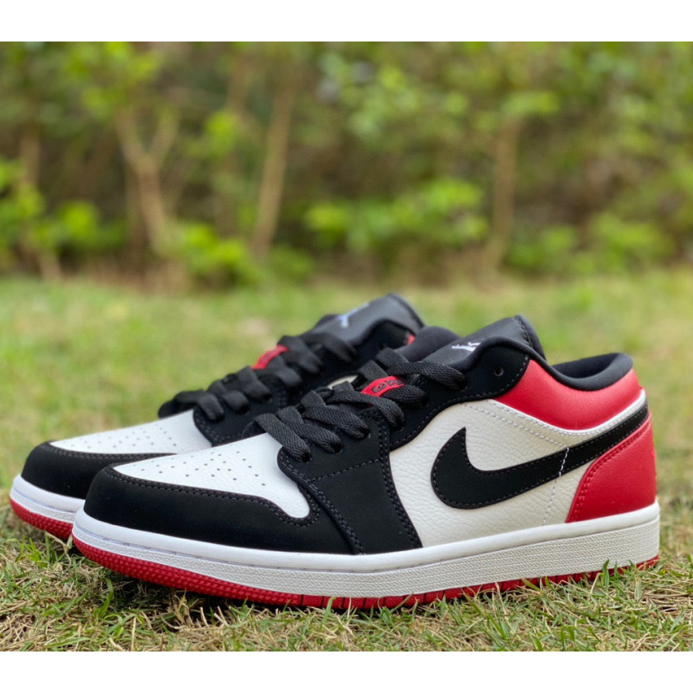 Air Jordan 1 Low “Black Toe” Sneaker   553558-116 - PerfectKickZ