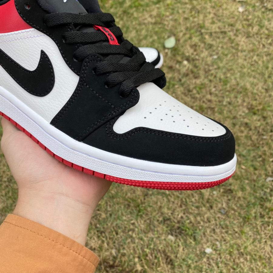 Air Jordan 1 Low “Black Toe” Sneaker   553558-116 - PerfectKickZ