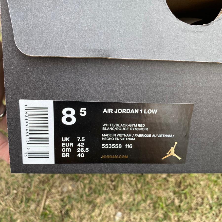 Air Jordan 1 Low “Black Toe” Sneaker   553558-116 - PerfectKickZ