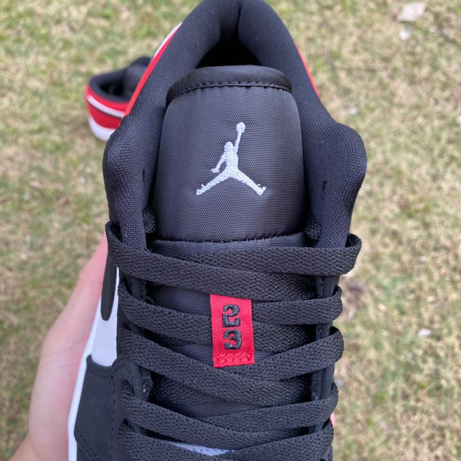 Air Jordan 1 Low “Black Toe” Sneaker   553558-116 - PerfectKickZ