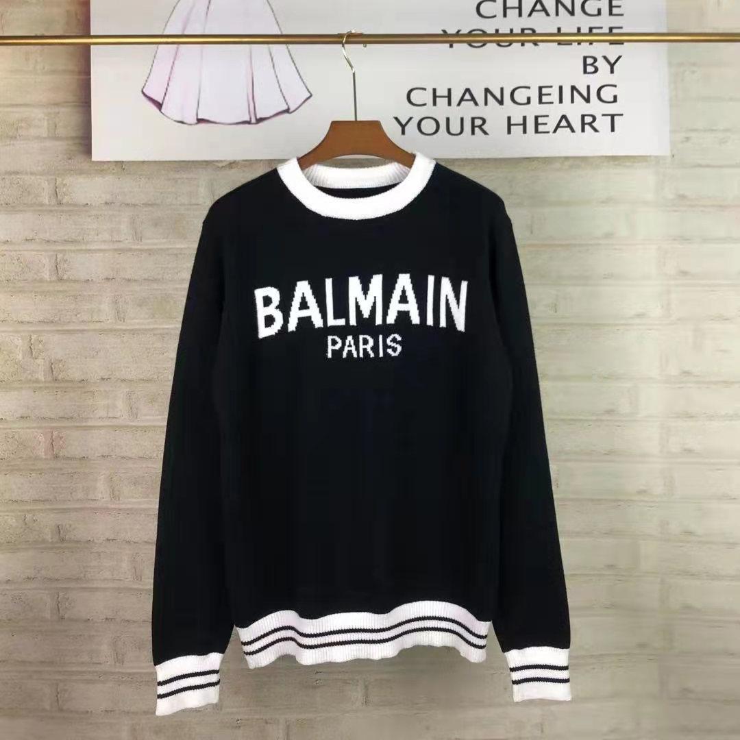 Balmain Wool Jumper With Balmain Logo - PerfectKickZ