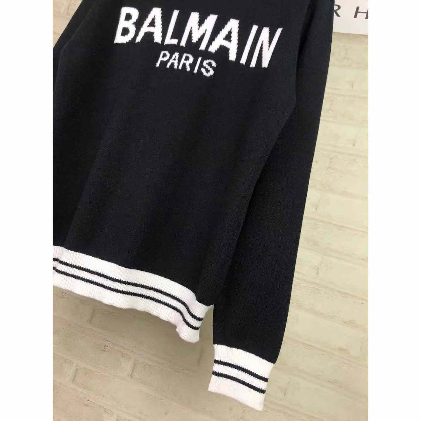Balmain Wool Jumper With Balmain Logo - PerfectKickZ