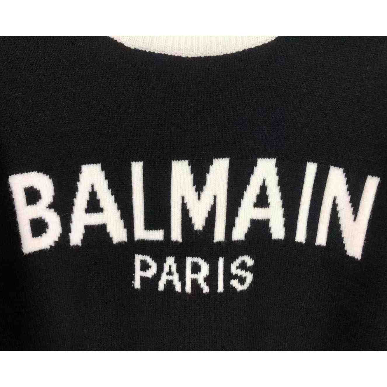 Balmain Wool Jumper With Balmain Logo - PerfectKickZ