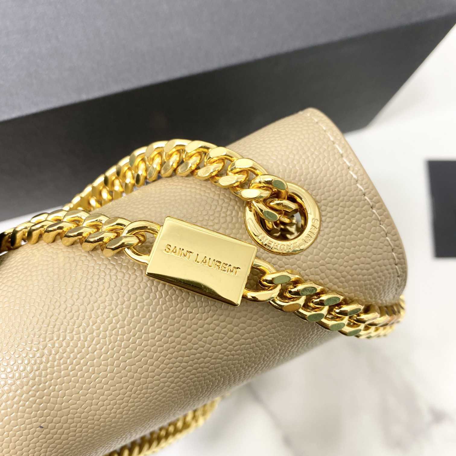 Saint Laurent Kate Medium Chain Bag In Grain De Poudre Embossed Leather - 