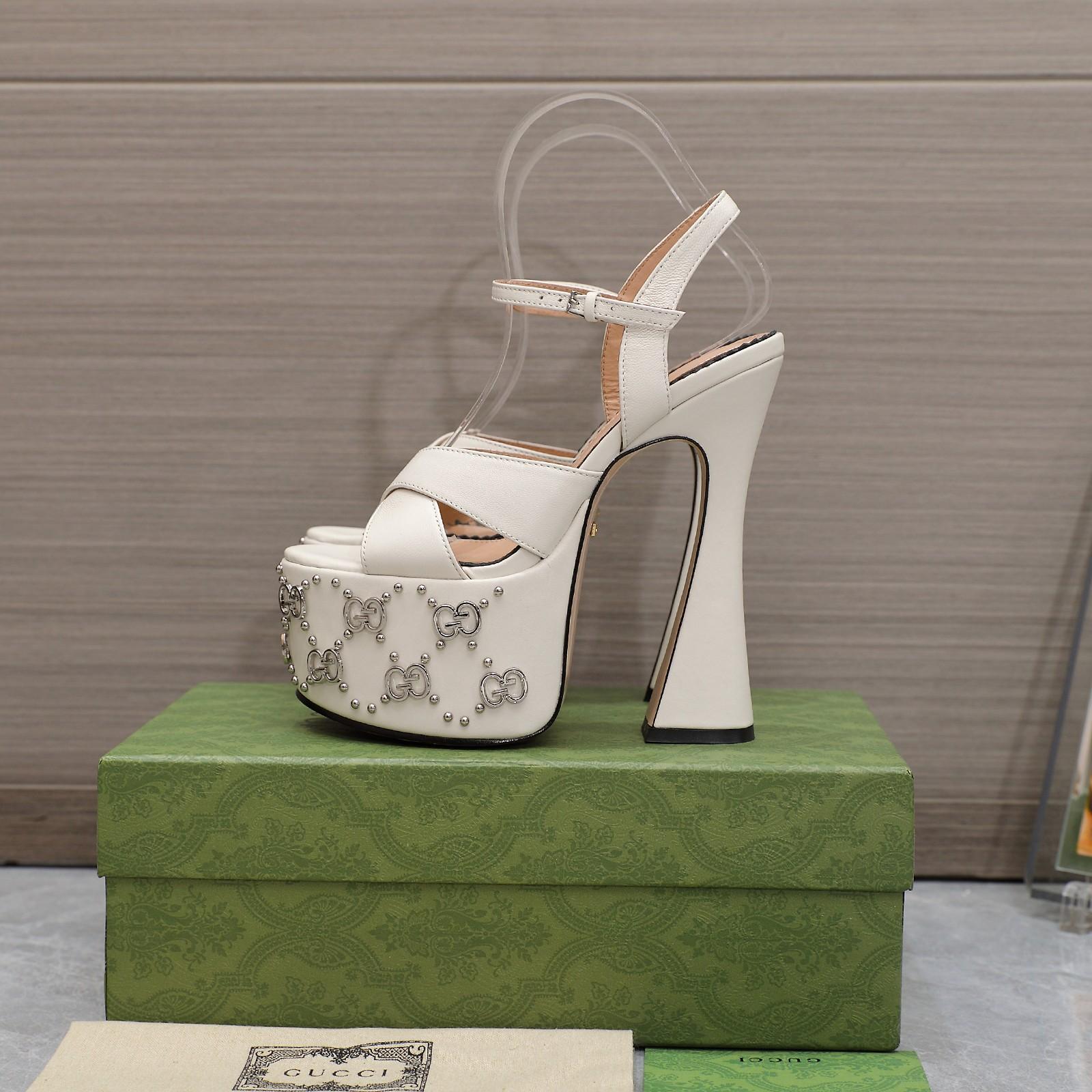 Gucci Women's Interlocking G Studs Sandal - PerfectKickZ