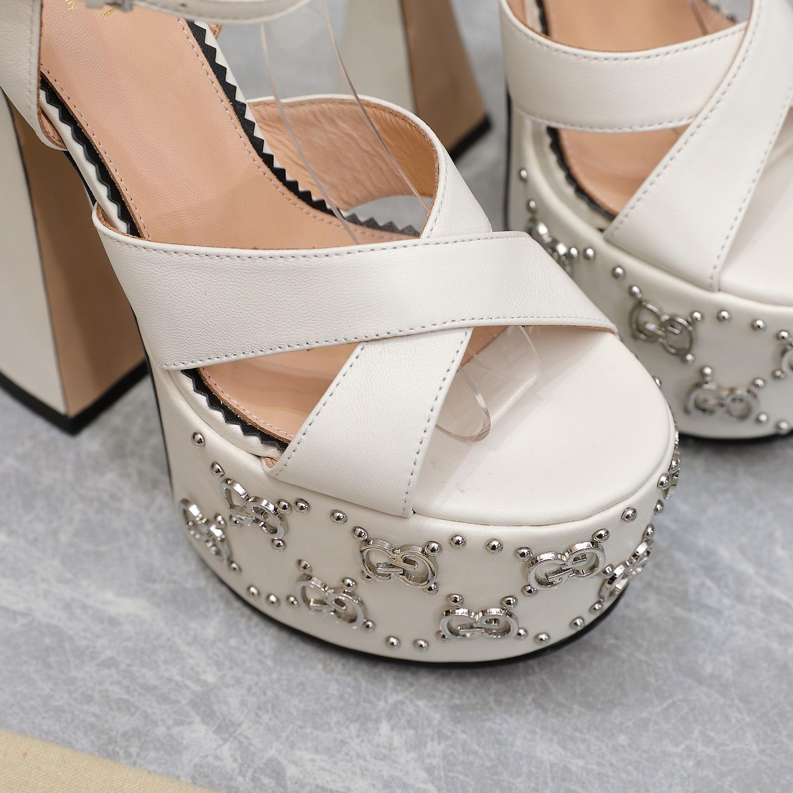 Gucci Women's Interlocking G Studs Sandal - PerfectKickZ
