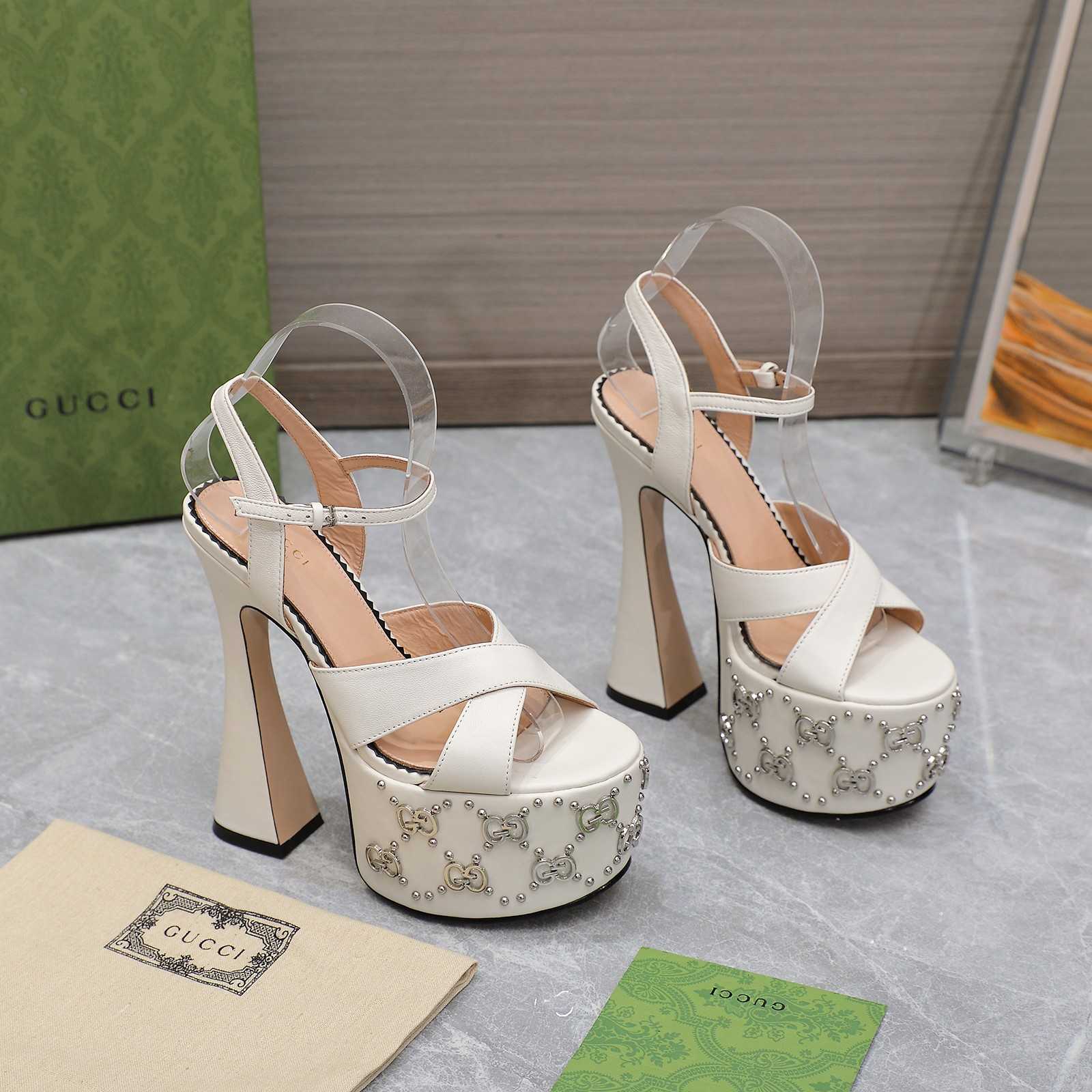 Gucci Women's Interlocking G Studs Sandal - PerfectKickZ