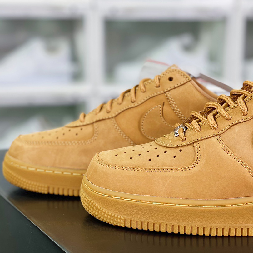 Supreme x Nike  Air Force 1 Low'07"Wheat Flax" Sneaker    DN1555-200 - 
