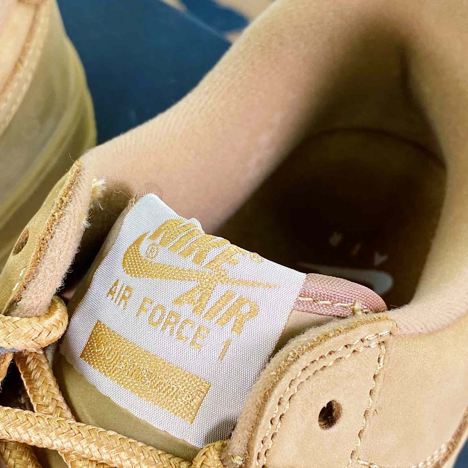 Supreme x Nike  Air Force 1 Low'07"Wheat Flax" Sneaker    DN1555-200 - 