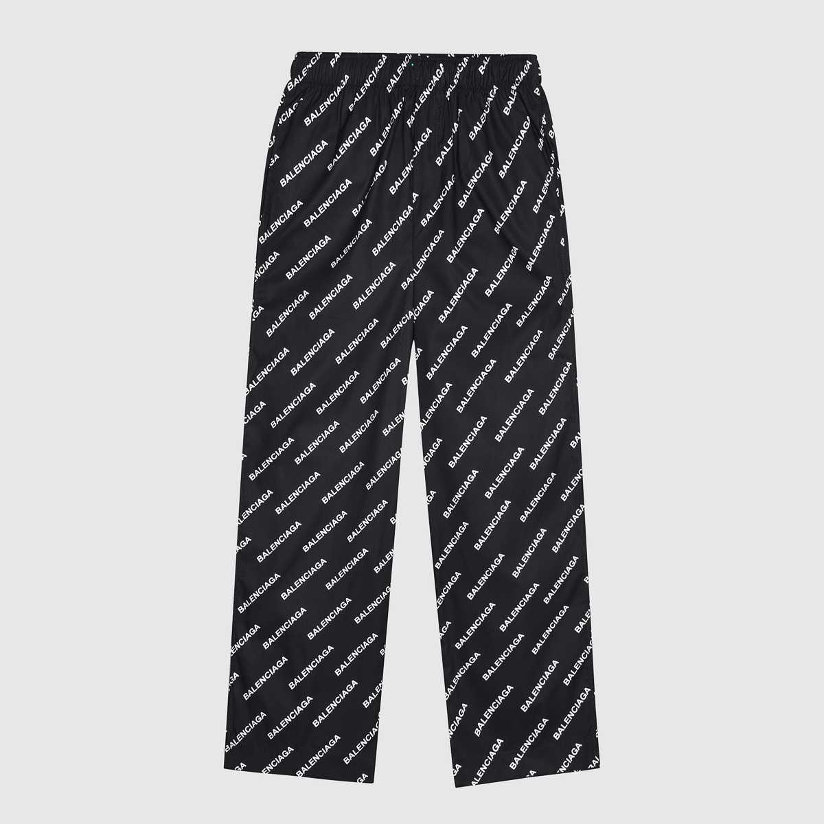 Balenciaga Logo Print Pyjama Trousers - PerfectKickZ