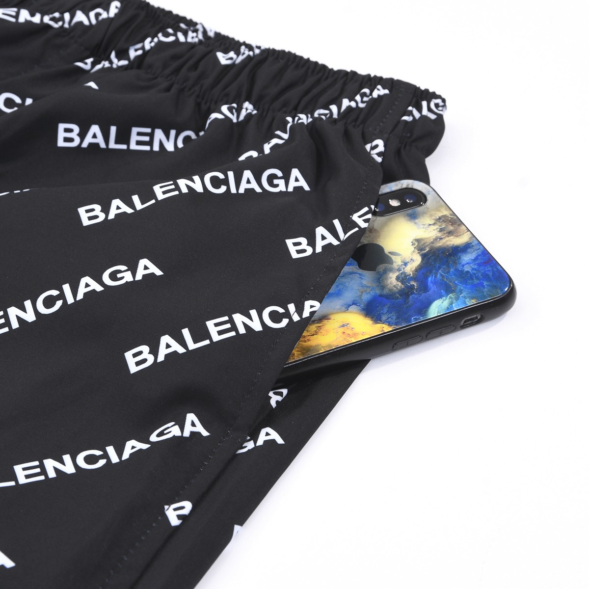 Balenciaga Logo Print Pyjama Trousers - PerfectKickZ