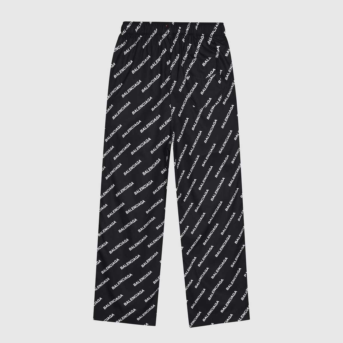 Balenciaga Logo Print Pyjama Trousers - PerfectKickZ