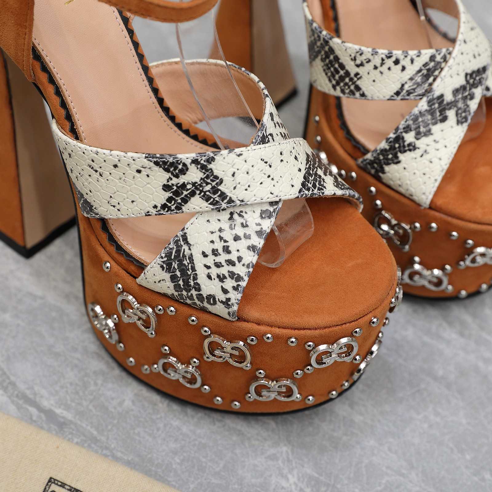 Gucci Women's Interlocking G Studs Sandal - PerfectKickZ