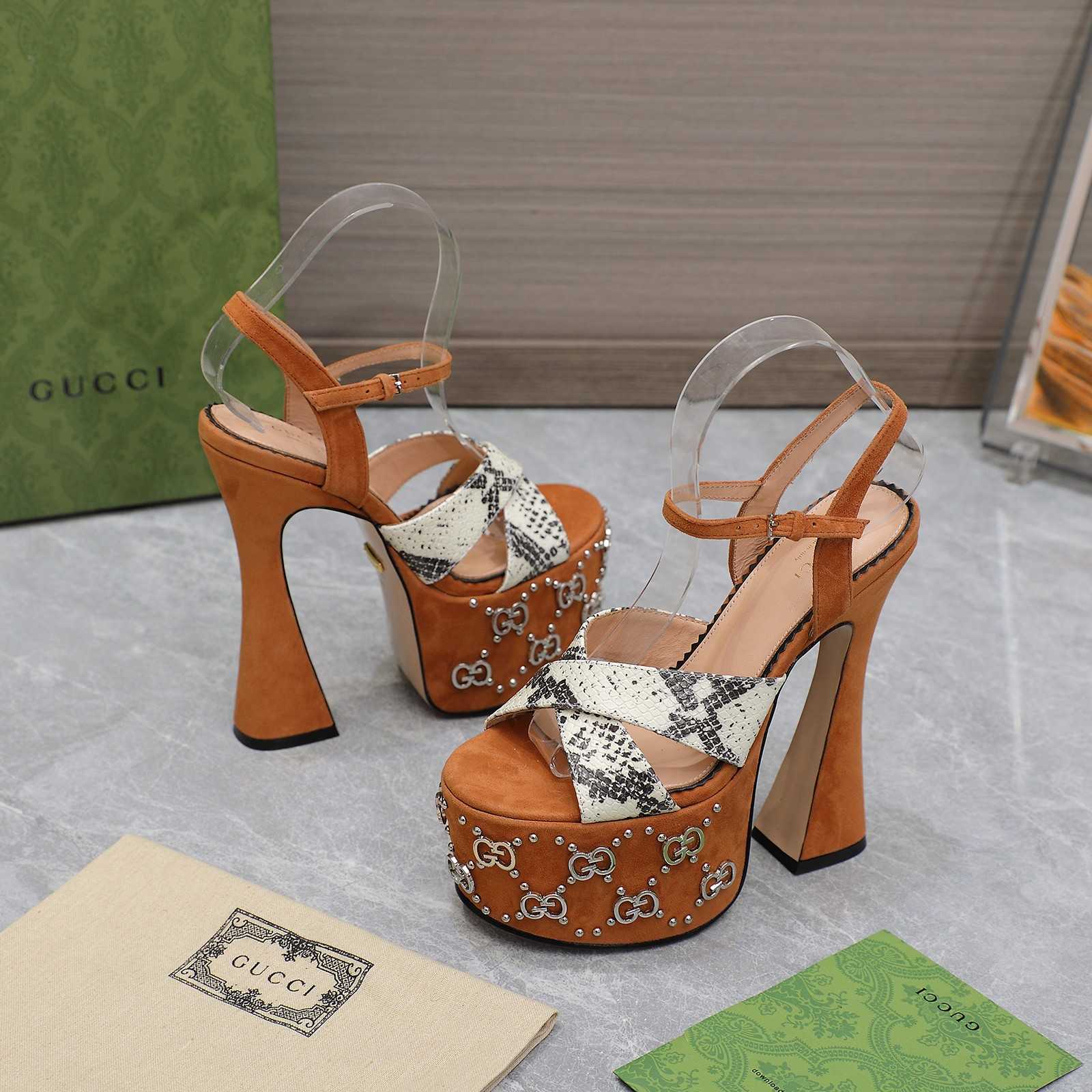 Gucci Women's Interlocking G Studs Sandal - PerfectKickZ