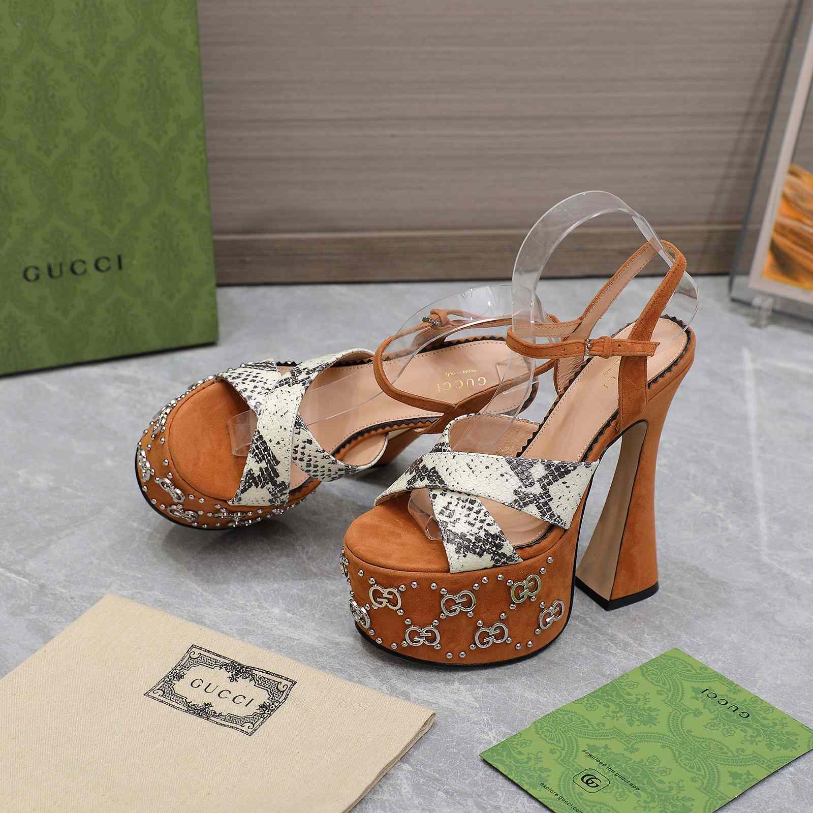 Gucci Women's Interlocking G Studs Sandal - PerfectKickZ