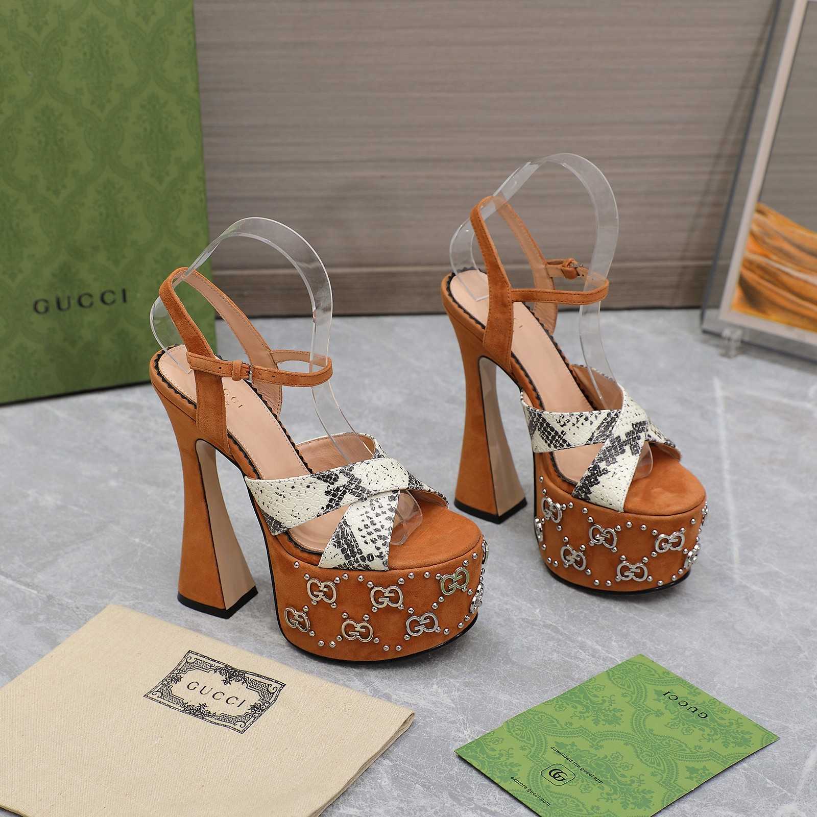 Gucci Women's Interlocking G Studs Sandal - PerfectKickZ