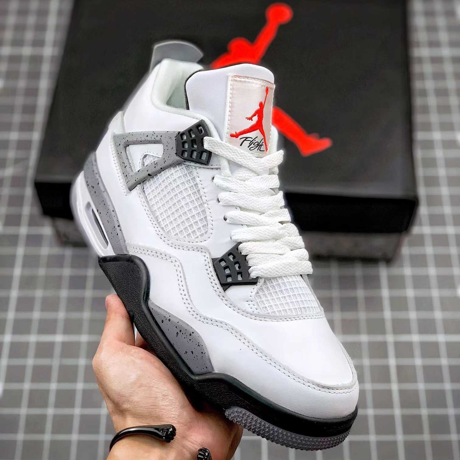 Air Jordan 4 Retro “White Cement” Cement” Sneaker      CZ5624 - PerfectKickZ