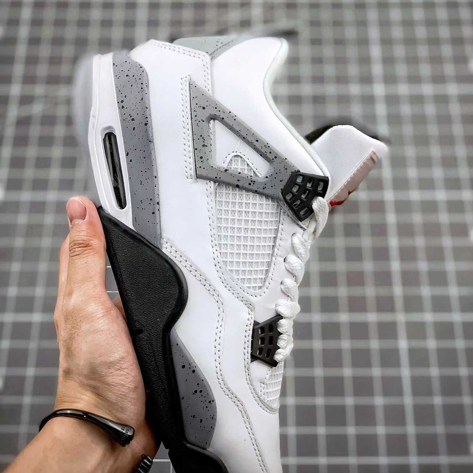 Air Jordan 4 Retro “White Cement” Cement” Sneaker      CZ5624 - PerfectKickZ