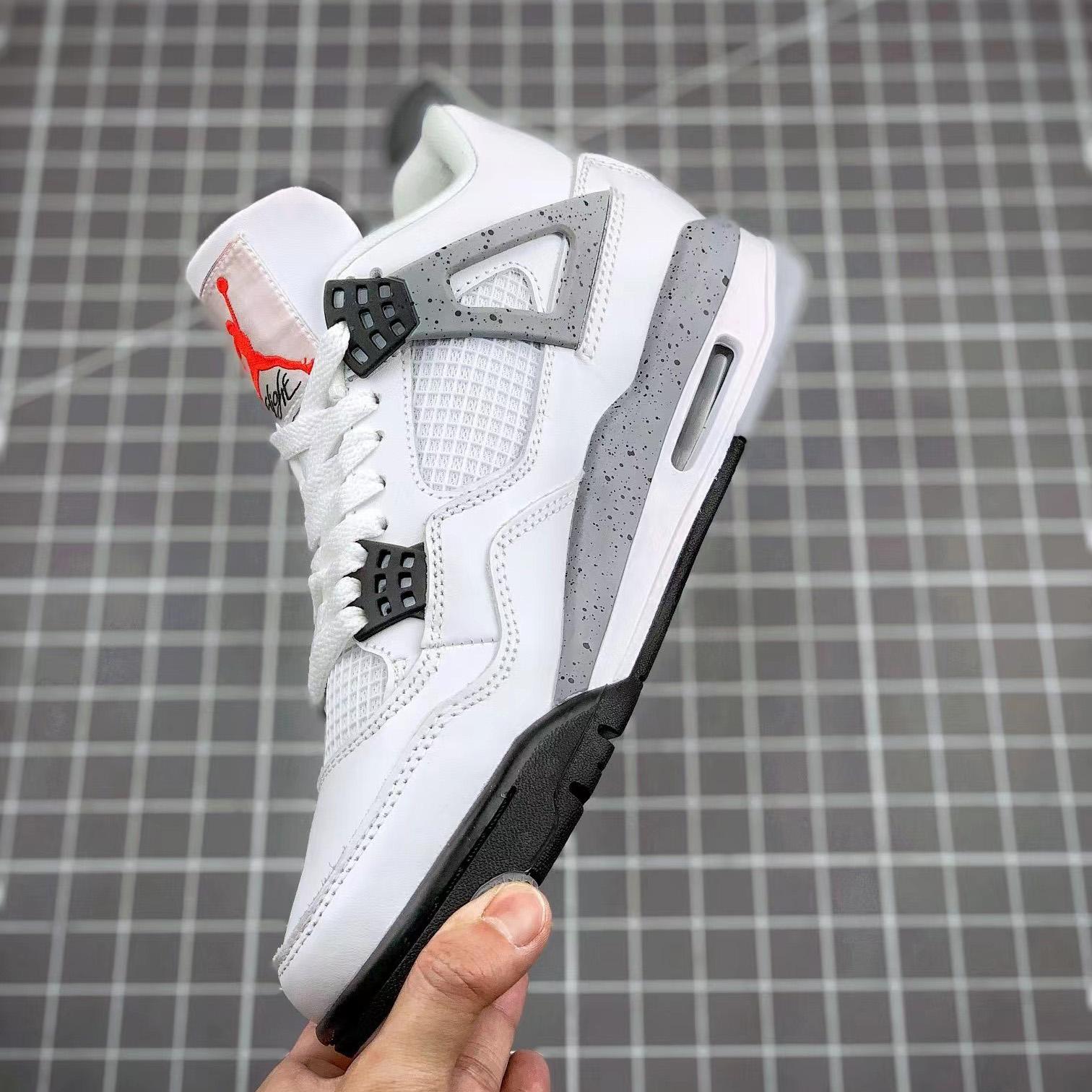 Air Jordan 4 Retro “White Cement” Cement” Sneaker      CZ5624 - PerfectKickZ