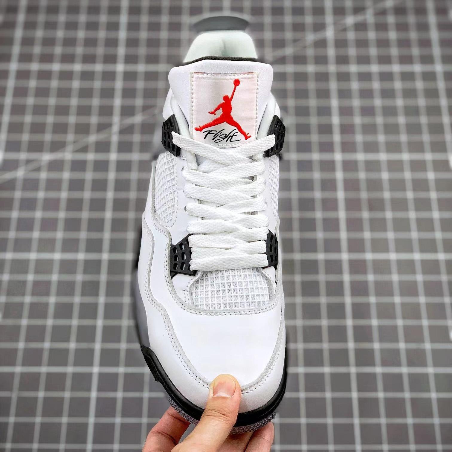 Air Jordan 4 Retro “White Cement” Cement” Sneaker      CZ5624 - PerfectKickZ