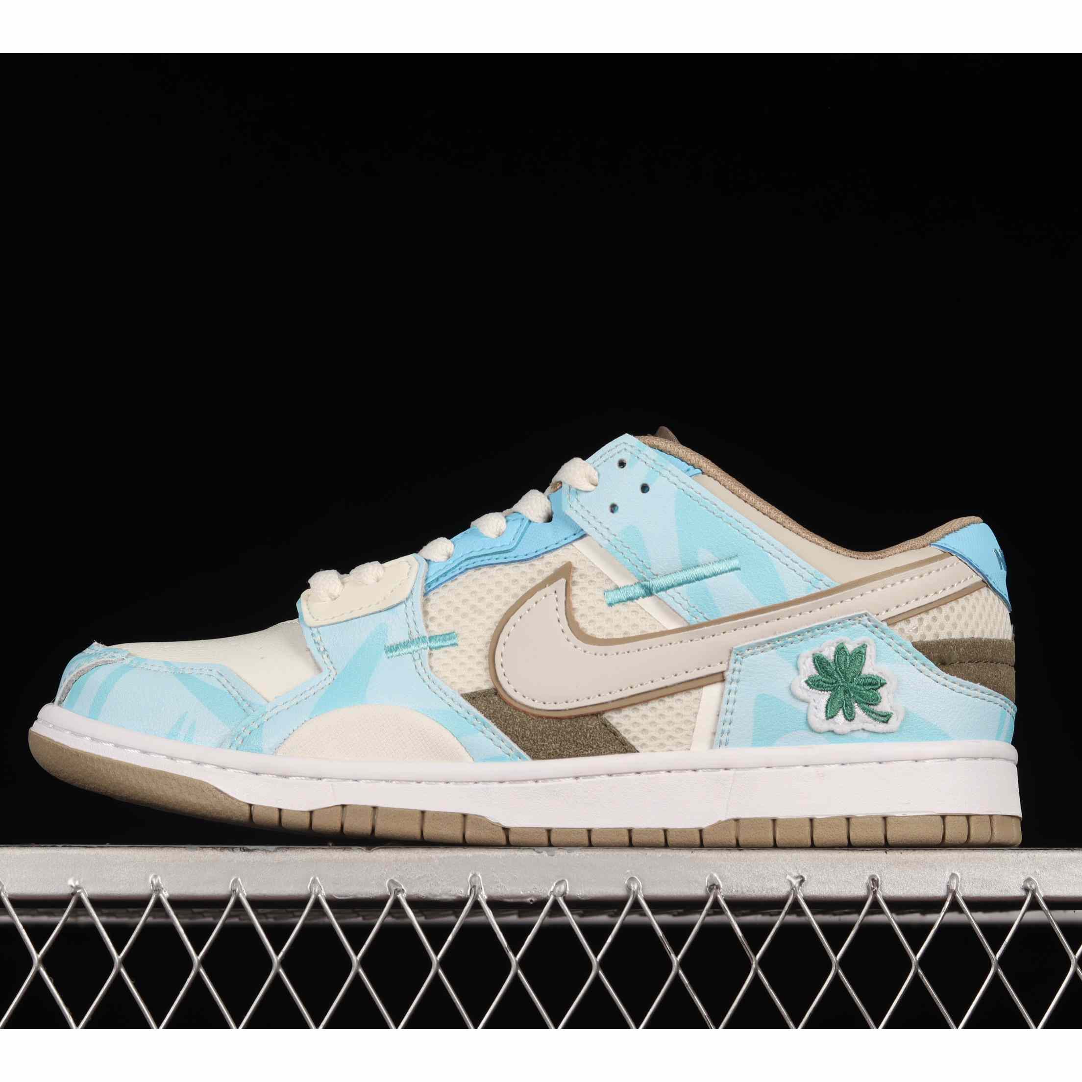 Nike Dunk Low Scrap Bone White Tiffany Green Sneaker      DH7450-102 - PerfectKickZ