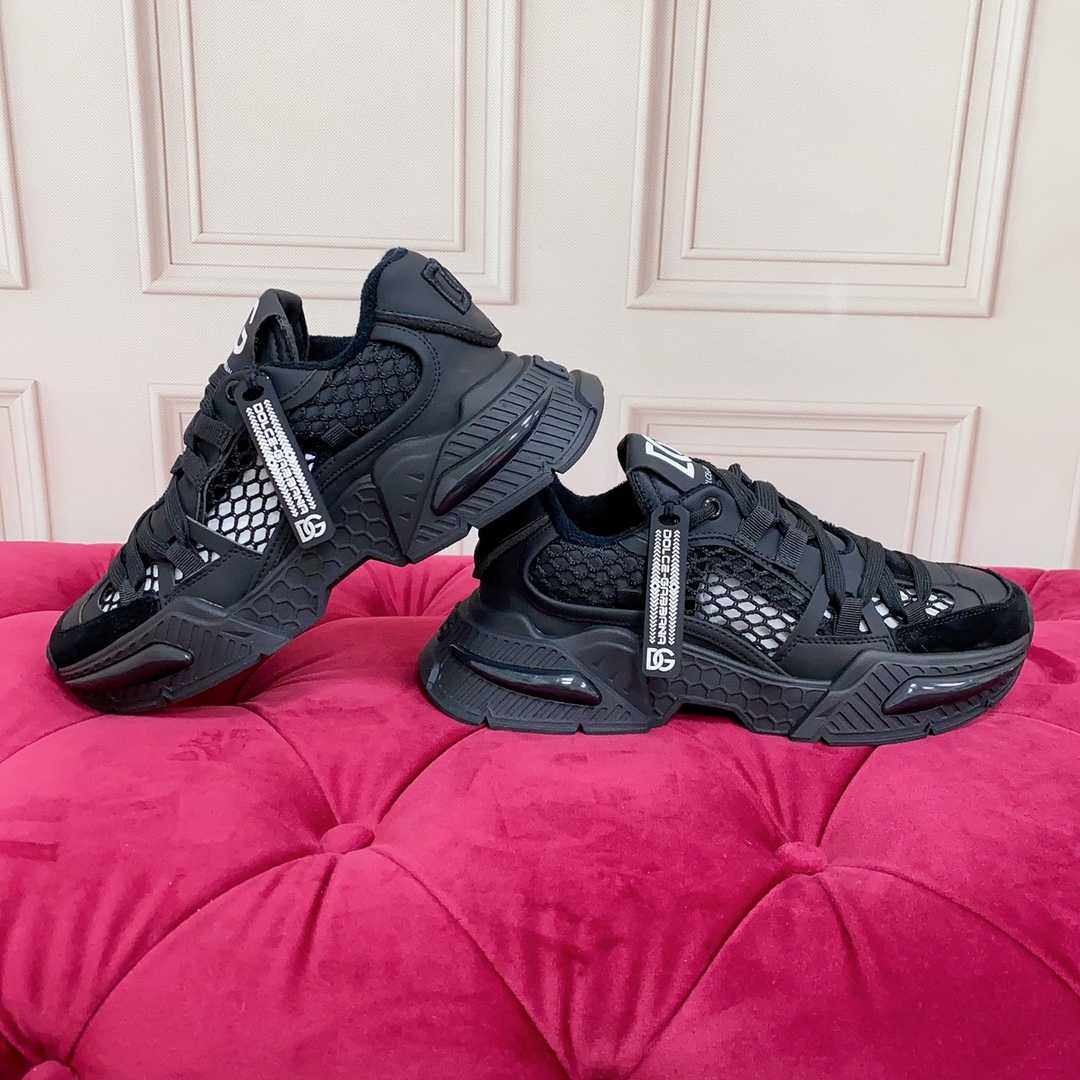 Dolce & Gabbana Mixed-Material Airmaster Sneakers - PerfectKickZ