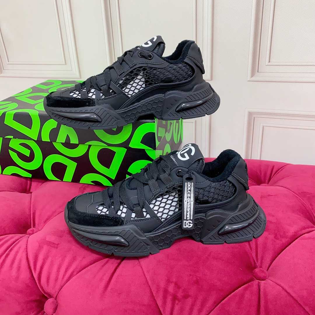 Dolce & Gabbana Mixed-Material Airmaster Sneakers - PerfectKickZ