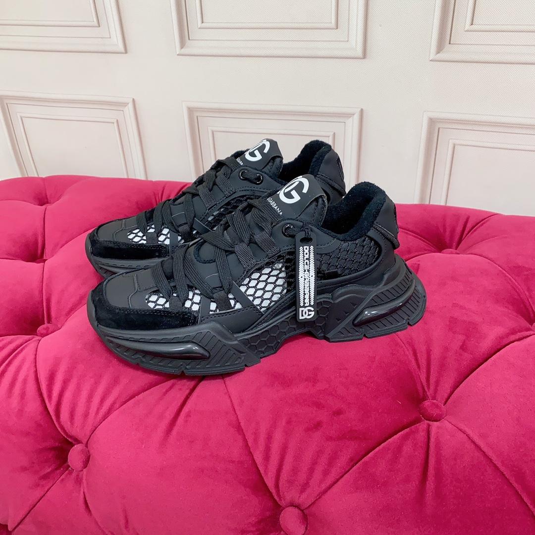 Dolce & Gabbana Mixed-Material Airmaster Sneakers - PerfectKickZ