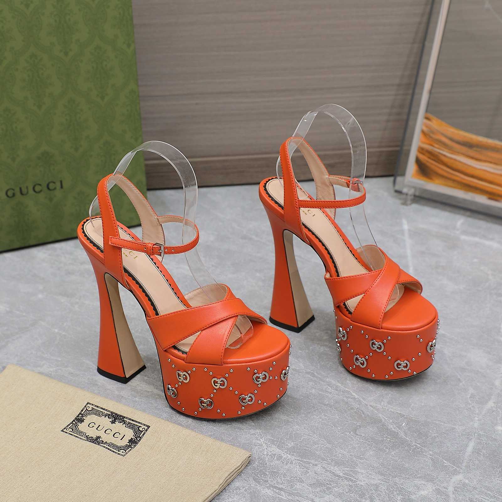 Gucci Women's Interlocking G Studs Sandal - PerfectKickZ