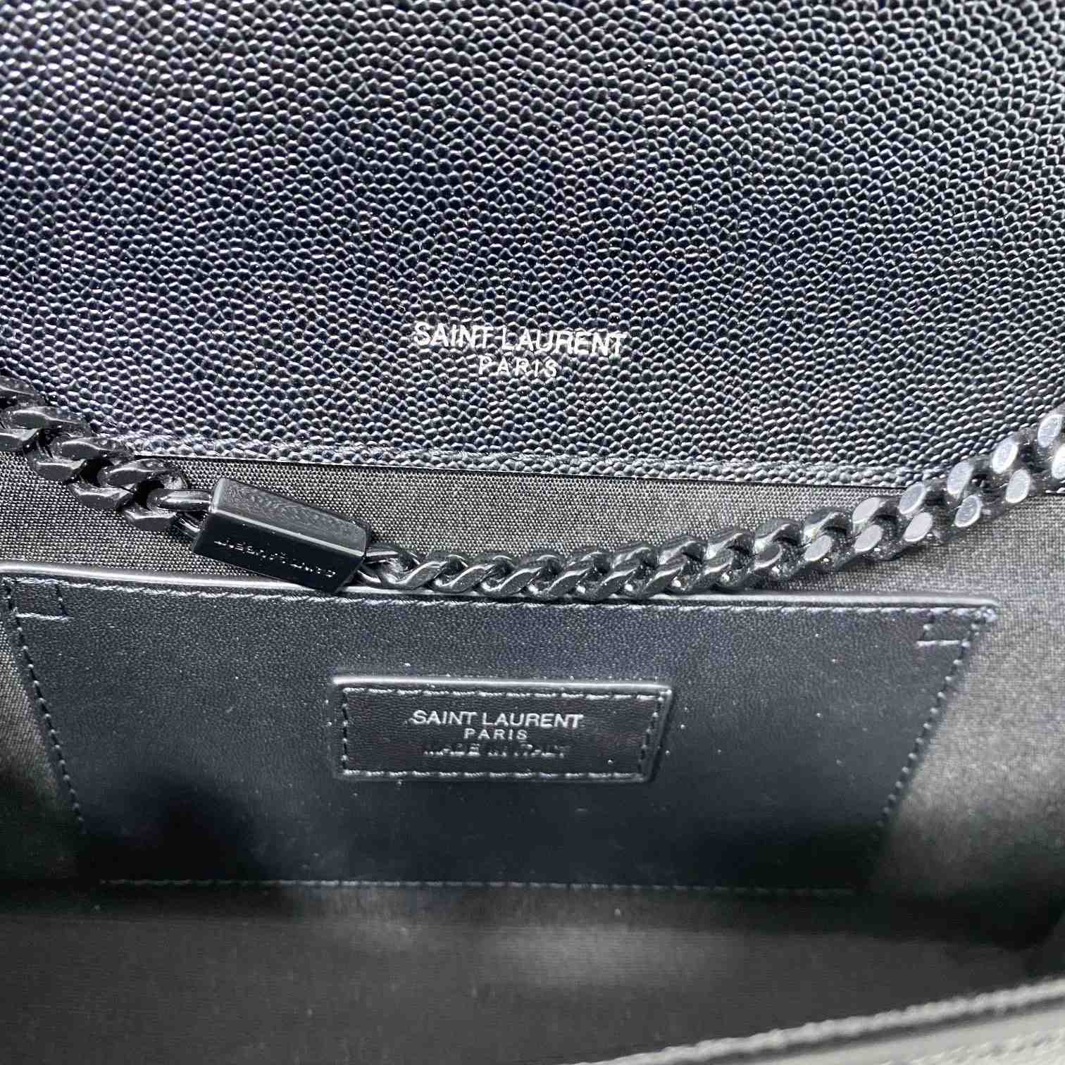 Saint Laurent Kate Medium Chain Bag In Grain De Poudre Embossed Leather - PerfectKickZ