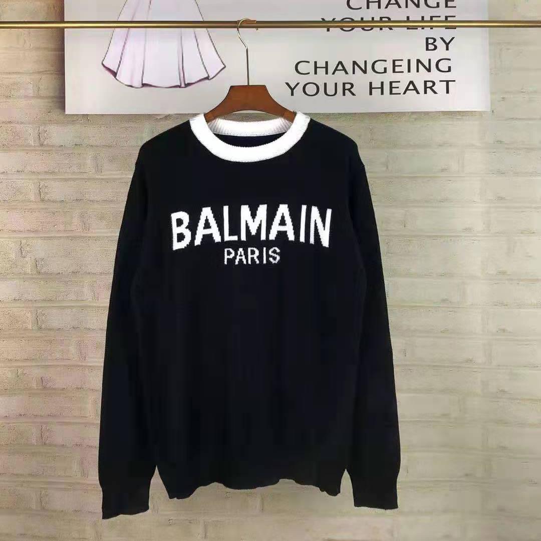 Balmain Wool Jumper With Balmain Logo - PerfectKickZ