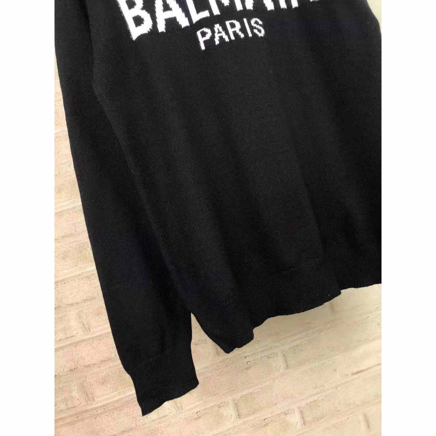 Balmain Wool Jumper With Balmain Logo - PerfectKickZ