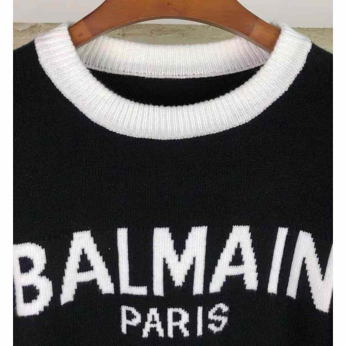 Balmain Wool Jumper With Balmain Logo - PerfectKickZ