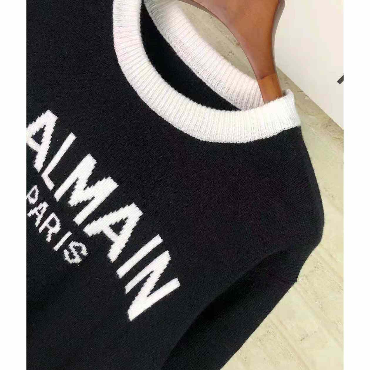 Balmain Wool Jumper With Balmain Logo - PerfectKickZ