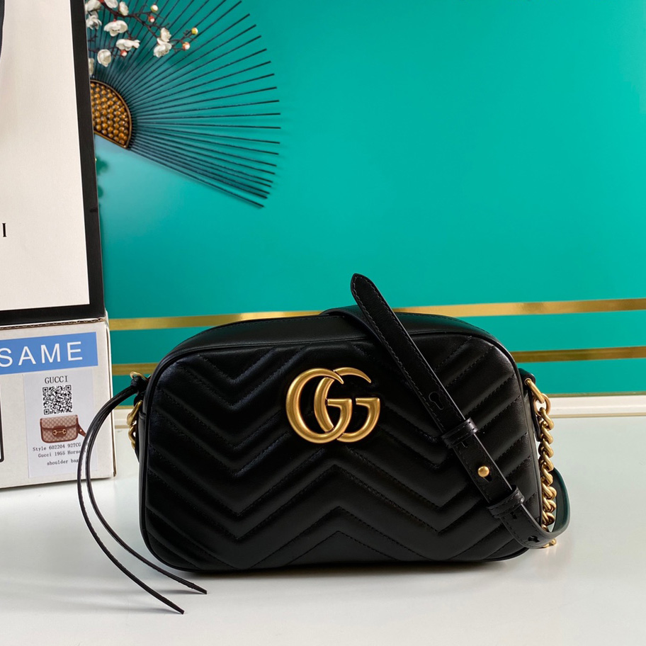 Gucci GG Marmont Small Shoulder Bag(24-12-7cm) - PerfectKickZ