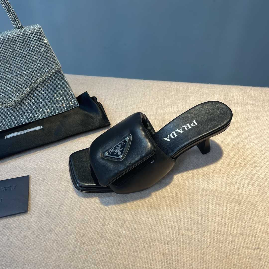 Prada Soft Padded Nappa Sandals - PerfectKickZ