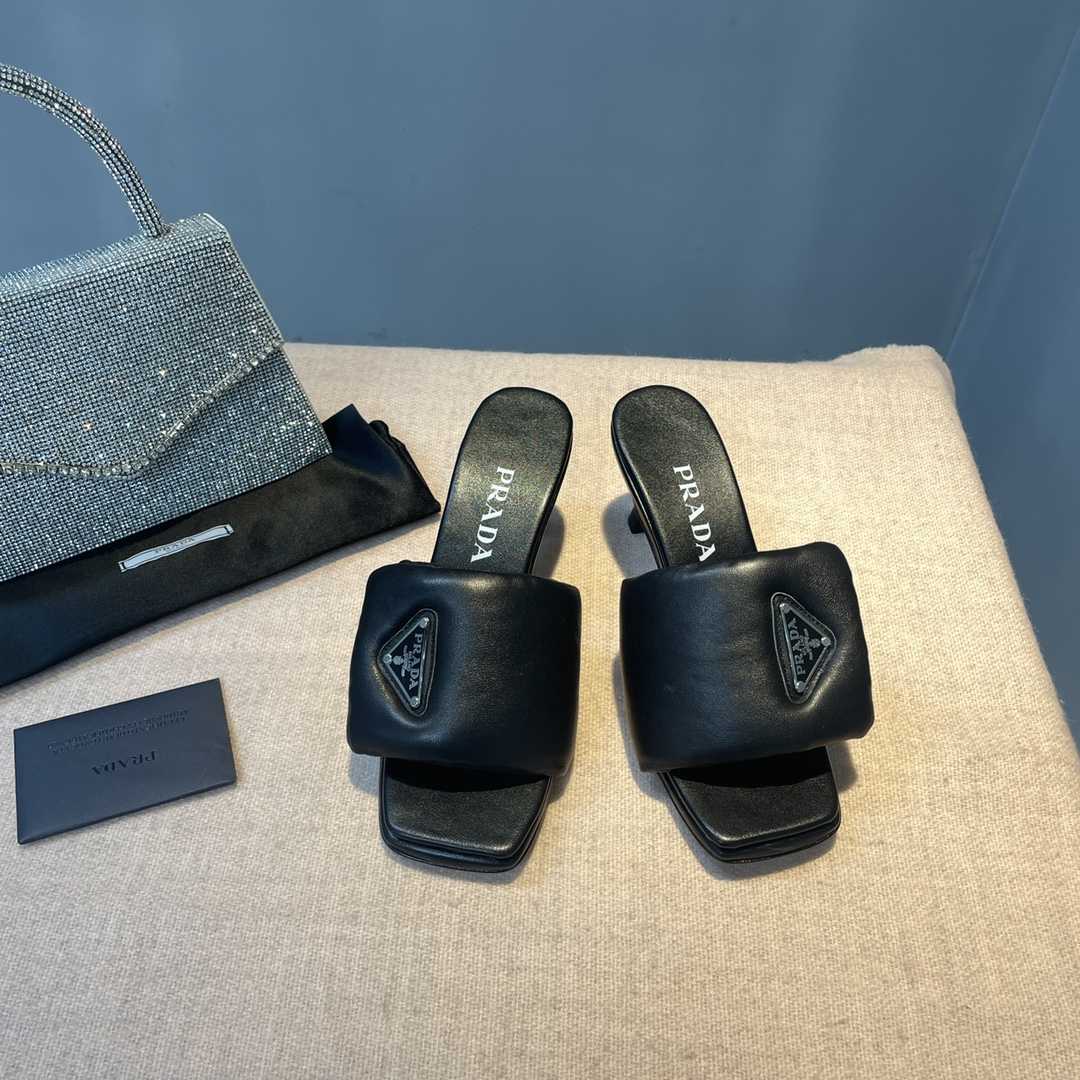 Prada Soft Padded Nappa Sandals - PerfectKickZ
