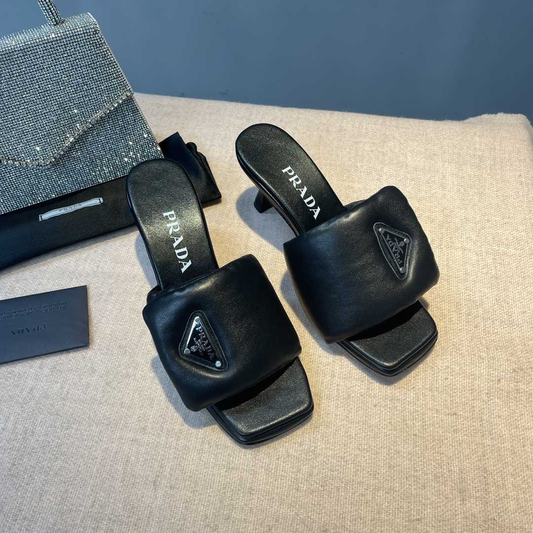 Prada Soft Padded Nappa Sandals - PerfectKickZ