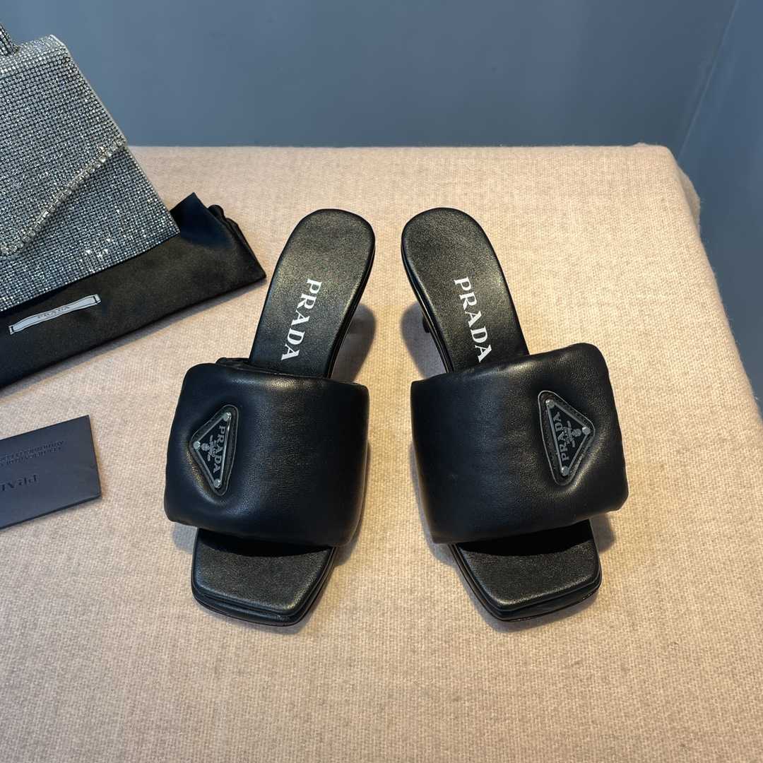 Prada Soft Padded Nappa Sandals - PerfectKickZ