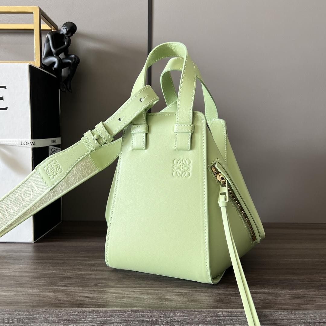 Loewe Compact Hammock In Satin Calfskin - PerfectKickZ