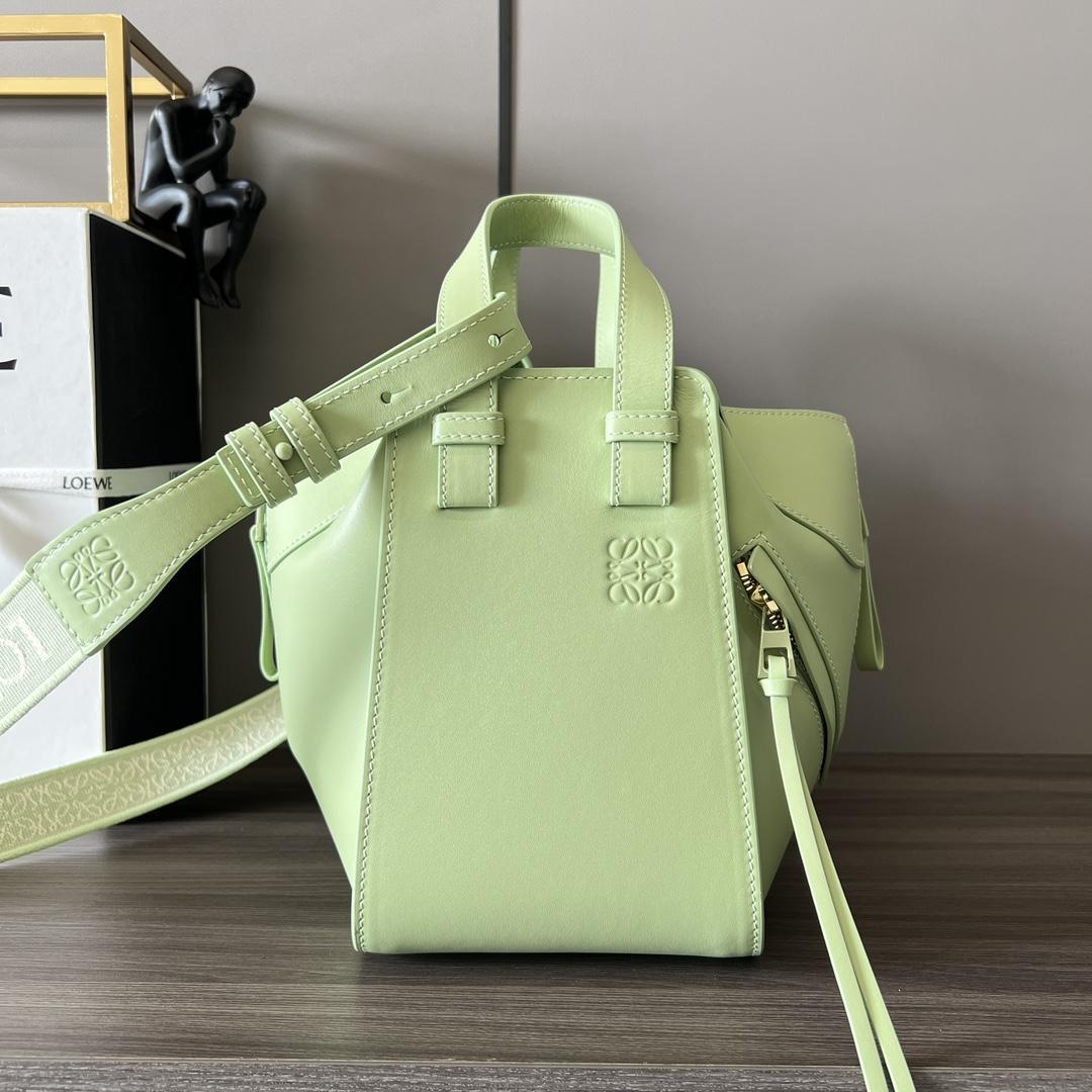 Loewe Compact Hammock In Satin Calfskin - PerfectKickZ