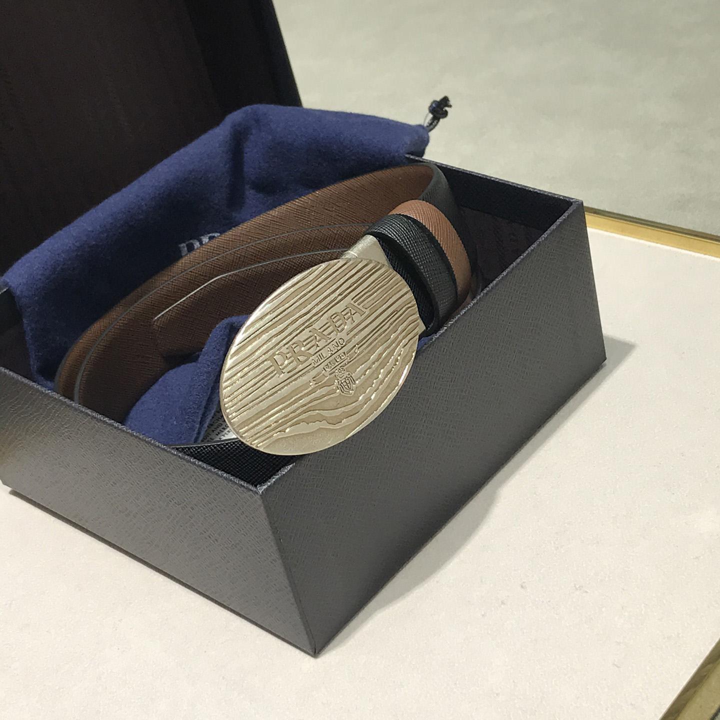 Prada Leather Belt - PerfectKickZ