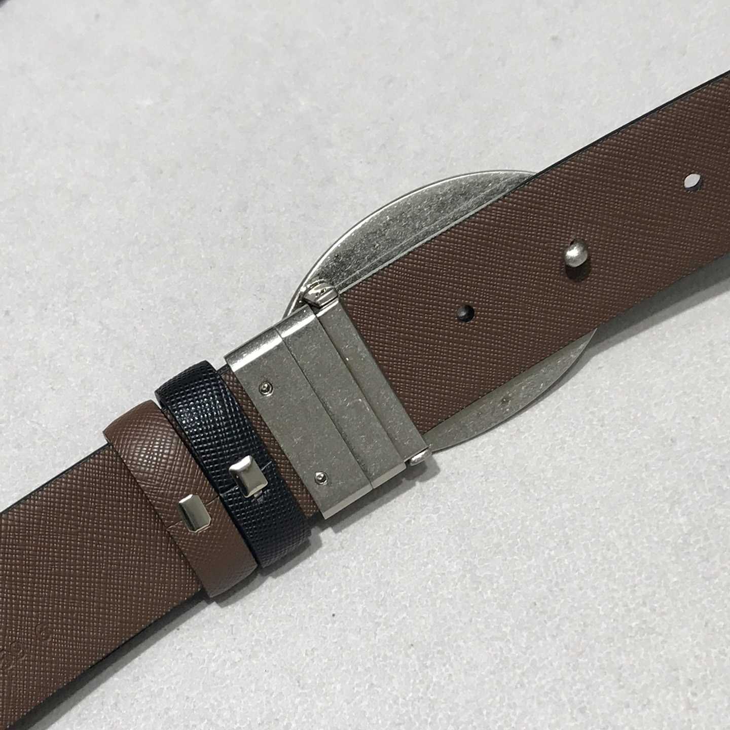 Prada Leather Belt - PerfectKickZ