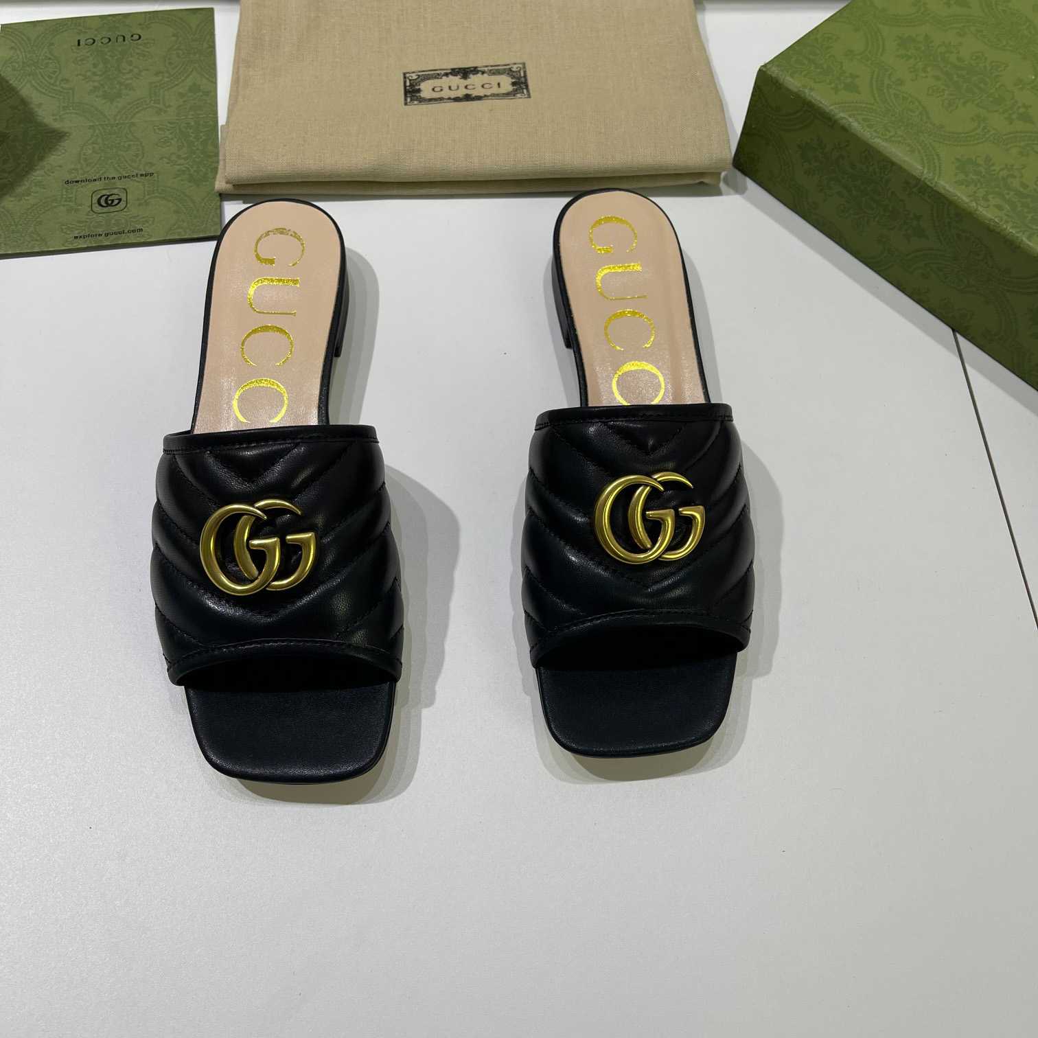 Gucci Women's Slide With Double G - PerfectKickZ