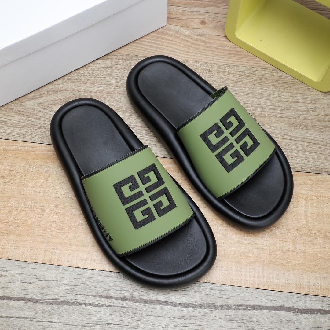 Givenchy 4G Logo Rubber Slides Sandals - PerfectKickZ